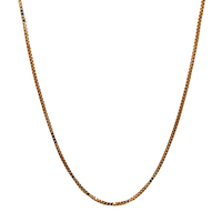 14kt Yellow Gold 18" 1mm Box Link Chain 
