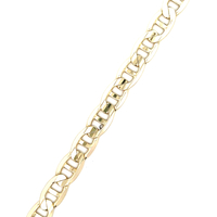14kt Yellow Gold 8" 7mm Mariner Link Bracelet