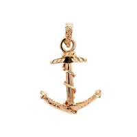 14kt Yellow Gold Anchor Pendant 