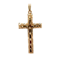 14kt Yellow Gold Cross Pendant 