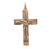 14kt Yellow Gold Crucifix 
