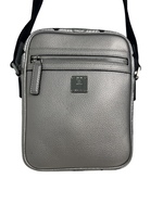 MCM Visetos Klassik Mini Crossbody Bag Silver