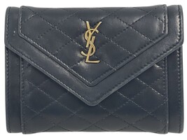YSL Small Gaby Quilted Lambskin Leather Envelope Wallet
