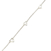 Tiffany & Co. Elsa Peretti Sterling Silver 3 Open Heart Pendant Necklace 16"