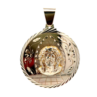 14kt Yellow Gold Jesus Large Pendant