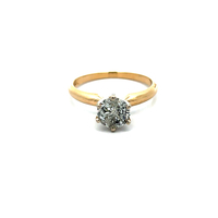 14kt Yellow Gold 1.00ct tw Round Diamond I2 H Solitaire Ring