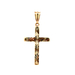 10kt Yellow Gold Diamond Cut Cross Pendant