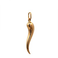 14kt Yellow Gold Italian Horn Pendant