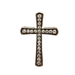 10kt White Gold .30ct tw Diamond Cross Pendant 
