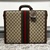 Gucci Monogram Web Stripe Vintage Hard Sided Briefcase Trunk