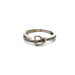 10kt White Gold .10ct tw Diamond Heart Ring