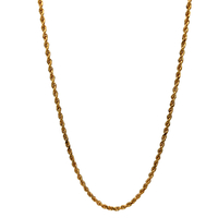 10kt Yellow Gold 24" 2.50mm Hollow Rope Chain