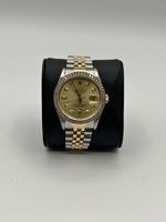 Rolex Oyster Perpetual Datejust 36mm Champagne Diamond Dial, Diamond Bezel