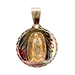 14kt Tri-Color Double Sided Religious Pendant 
