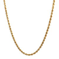 14kt Yellow Gold 20" 2.5mm Hollow Rope Chain