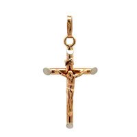 14kt Yellow Gold Crucifix Cross Pendant