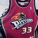 Mitchell & Ness Detroit Pistons Grant Hill Jersey Size Large 