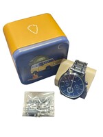 Fossil Fenmore Midsize Multifunction Navy Stainless Steel Watch