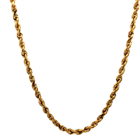 14kt Yellow Gold 24" 3mm Rope Chain