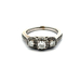 14kt White Gold .65ct tw Diamond Three Stone Ring