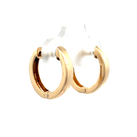 14kt Yellow Gold Huggie Hoop Earrings