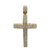 10kt Yellow Gold .40ct tw Diamond Cross Pendant