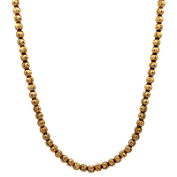 10kt Yellow Gold 24" 4mm Beaded Chain 