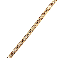 18kt Yellow Gold 8" 6.5mm .20ct tw Diamond Fancy Link Bracelet  