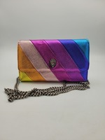 Kurt Geiger London Rainbow Metallic Kensington Wallet on Chain