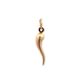 14kt Yellow Gold Italian Horn Pendant 