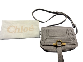 Chloe Calfskin Marcie Convertible Belt Bag Cashmere Grey