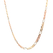 14kt Tri-Color 22" 3.5mm Mariner Link Chain 