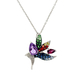14kt Na Hoku YG Le Vian Aloha Collection Bird Of Paradise Pendant With Chain 