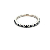 14kt Vera Wang White Gold .15ct tw Diamond & Sapphire Band Ring