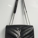 Saint Laurent Loulou Small Black Quilted Calfskin Shoulder Bag