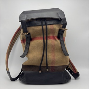 Burberry Canvas Mega Check Doran Backpack
