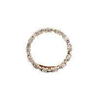 10kt Yellow Gold .40ct tw Diamond Circle Pendant