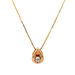 14kt Yellow Gold .10ct Diamond Pendant With Chain  