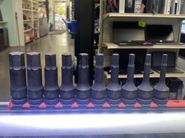  Matco Tools 10PC 1/2" Drive SAE Hex Driver Socket Set