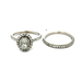 10kt White Gold .50ct tw Lab Grown Diamond Wedding Set