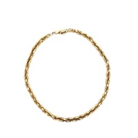 10kt Yellow Gold 8.75" 3mm Rope Bracelet 
