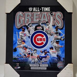 Chicago Cubs All-Time Greats 14 Legends Plaque MLB Baseball Collectible
