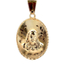 10kt Yellow Gold Double Side Religious Pendant 
