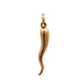 18kt Yellow Gold Italian Horn Pendant 