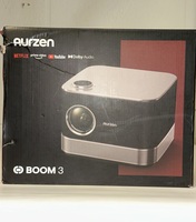 All-in-One Projector 4K, AURZEN BOOM 3 Smart Projector with WiFi and Bluetooth