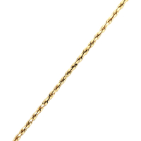 14kt Yellow Gold 7" 3.75mm Rope Bracelet