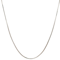 14kt White Gold 18" Chain 