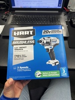 HART HPIW25 20V Brushless 1/2-inch 1/2" Impact Wrench ( Tool Only ) NEW