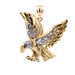 10kt Two Tones Eagle Pendant