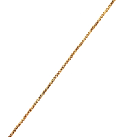 18kt Yellow Gold 7.5" 1.5mm Round Box Link Bracelet 